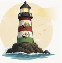 Lighthouse Leader, a friendly illustrated mascot