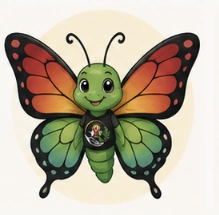 Transform the Butterfly — illustrated page guide