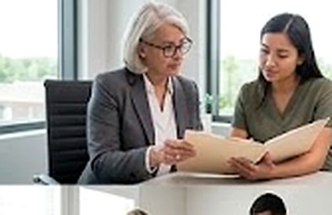Adults participating in workplace training